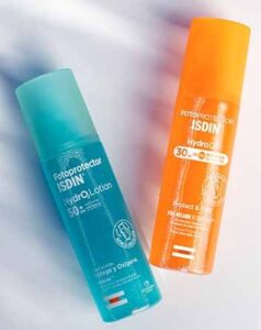Immagine solari Isdin Hydrolotion e Hydro oil