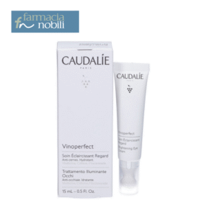Immagine della confezione e del tubo di Caudalie Vinoperfect contorno occhi anti occhiaie