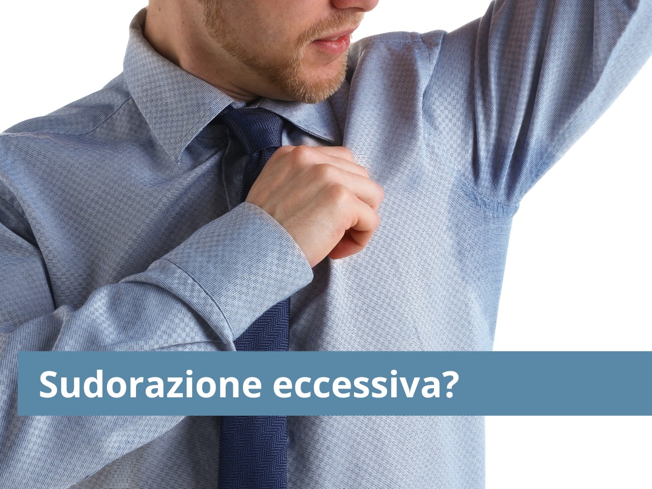 17:02Claude ha risposto: Uomo in camicia che mostra un'evidente macchia di sudore sotto l'ascella, segno di sudorazione eccessiva o iperidrosi.Uomo in camicia che mostra un'evidente macchia di sudore sotto l'ascella, segno di sudorazione eccessiva o iperidrosi