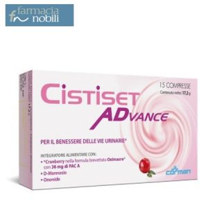 Cistiset Advance Protect integratore preventivo vie urinarie 15 compresse D-mannosio e Cranberry