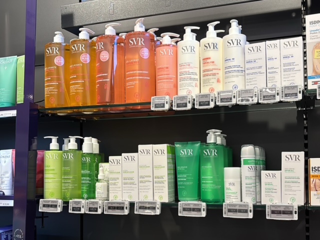 Linee dermatologiche SVR in farmacia: Spirial per l'iperidrosi, Sebiaclear per l'acne e Xerial per la pelle secca