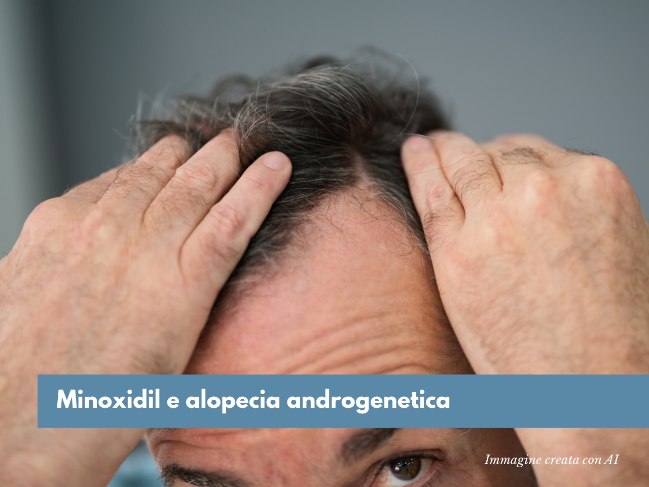 Immagine uomo in trattamento con minoxidil per alopecia androgenetica